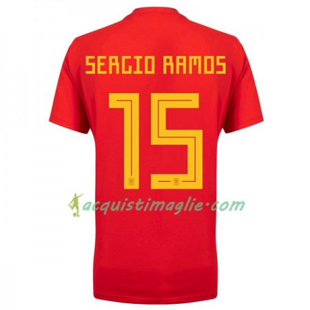 Divisa di Calcio Spagna Ramos 15 Prima Mondiali 2018